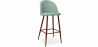 Buy Bar stool Evelyne  Scandinavian Design Premium - 76cm - Dark legs Pastel blue 59357 Home delivery