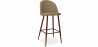 Buy Bar stool Evelyne  Scandinavian Design Premium - 76cm - Dark legs Taupe 59357 - in the EU