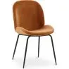 Buy Dining Chair Accent Velvet Upholstered Retro Design - Elias Brick 59996
