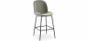 Buy Backrest Stool - Velvet Upholstered - Retro Design - Elias Taupe 59997 - in the EU