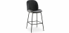 Buy Bar Stool Accent Velvet Upholstered Retro Design - Elias Dark grey 59997 - prices