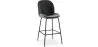 Backrest Stool - Velvet Upholstered - Retro Design - Elias image 9