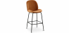 Buy Backrest Stool - Velvet Upholstered - Retro Design - Elias Brick 59997 in the Europe
