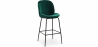 Buy Bar Stool Accent Velvet Upholstered Retro Design - Elias Dark green 59997 Home delivery