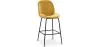 Backrest Stool - Velvet Upholstered - Retro Design - Elias image 9