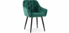Buy Dining Chair Accent Velvet Upholstered Scandi Retro Design Wooden Legs - Alene  Green 59998 with a guarantee