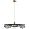Buy Hanging Lamp Design Boho Woven Bamboo - Bahati Black 60001
