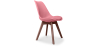 Buy Dining chair Denisse Scandi Style Premium Design With Cushion - Dark Legs Pastel pink 59953 - in the EU