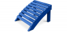 Buy Wooden Footstool for Garden Chair - Alana Blue 60006 - prices