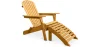 Deck Chair with Footrest - Wooden Garden Chair - Adirondack image 9
