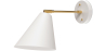 Buy Wall lamp with adjustable shade in scandinavian style, metal - Livel  White 60022 - prices
