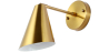 Buy Wall Lamp - Metal Cone - Golden - Livel Gold 60023 - in the EU