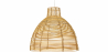 Buy Rattan Ceiling Lamp - Boho Bali Design Pendant Lamp - Can Natural wood 60033 - in the EU