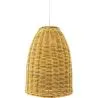 Buy Hanging Lamp Boho Style Natural Rattan - Lie Natural wood 60041