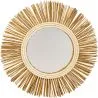 Buy Wall Mirror - Boho Bali Round Design (60 cm) - Loi Natural wood 60055
