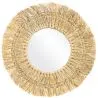 Buy Wall Mirror - Boho Bali Round Design (60 cm) - Ais Natural wood 60056