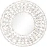 Buy Wall Mirror - White Boho Bali Round Design (60 cm) - Lenai White 60060
