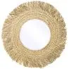 Buy Wall Mirror - Boho Bali Round Design (60 cm) - Rewu Natural wood 60061