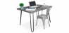 Buy Grey Hairpin 120x90 Desk + Stylix Chair Silver 60069 - prices