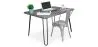 Desk Set - Industrial Design 120cm - Hairpin + Dining Chair - Stylix image 9