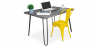 Buy Grey Hairpin 120x90 Desk + Stylix Chair Yellow 60069 at Privatefloor