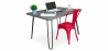 Buy Grey Hairpin 120x90 Desk + Stylix Chair Red 60069 in the Europe