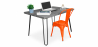 Buy Grey Hairpin 120x90 Desk + Stylix Chair Orange 60069 home delivery