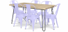 Buy Hairpin 120x90 Dining Table + X6 Stylix Chair Lavander 59922 at Privatefloor