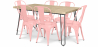 Buy Hairpin 120x90 Dining Table + X6 Stylix Chair Pastel orange 59922 - prices