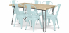 Buy Hairpin 120x90 Dining Table + X6 Stylix Chair Pale Green 59922 with a guarantee