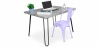 Buy Grey Hairpin 120x90 Desk + Stylix Chair Lavander 60069 at Privatefloor