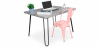 Buy Grey Hairpin 120x90 Desk + Stylix Chair Pastel orange 60069 - prices