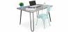 Buy Grey Hairpin 120x90 Desk + Stylix Chair Pale Green 60069 with a guarantee