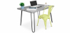 Buy Grey Hairpin 120x90 Desk + Stylix Chair Pastel yellow 60069 in the Europe