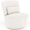 Buy White boucle ​armchair - upholstered - Carla White 60071