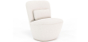 Buy Design Armchair - Upholstered in Bouclé Fabric - Carla White 60071 - in the EU
