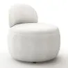 Buy White boucle ​armchair - upholstered - Melanie White 60073