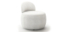 Buy  Design Armchair - Upholstered in Boucle Fabric - Melanie White 60073 - in the EU