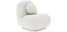 Buy White boucle armchair - upholstered - Larry White 60078 - in the EU