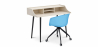 Buy Wooden Desk - Scandinavian Design - Torkel + Designer Office Chair - Joan Blue 60066 at Privatefloor