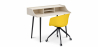 Buy Wooden Desk - Scandinavian Design - Torkel + Designer Office Chair - Joan Yellow 60066 Home delivery