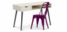 Buy Wooden Desk - Scandinavian Design - Beckett + Dining Chair - Stylix Purple 60065 in the Europe
