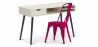 Buy Wooden Desk - Scandinavian Design - Beckett + Dining Chair - Stylix Fuchsia 60065 - in the EU