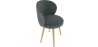Buy Designer Armchair - Upholstered in Velvet - Yuna Dark grey 60081 - prices
