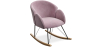 Buy Rocking Chair with Armrests - Upholstered in Velvet - Freia Light Pink 60082 - in the EU