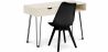 Buy Wooden Desk Set - Scandinavian Design - Andor + Dining Chair - Scandinavian Design - Denisse Black 60117 - prices