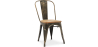 Buy Dining Chair Stylix Industrial Design Metal and Light Wood - New Edition Metallic bronze 60123 - in the EU
