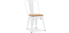 Buy Dining Chair Stylix Industrial Design Metal and Light Wood - New Edition White 60123 in the Europe