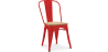 Buy Dining Chair Stylix Industrial Design Metal and Light Wood - New Edition Red 60123 Home delivery