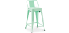 Buy Bar stool with small backrest  Stylix industrial design Metal- 60cm - New Edition Mint 60126 with a guarantee